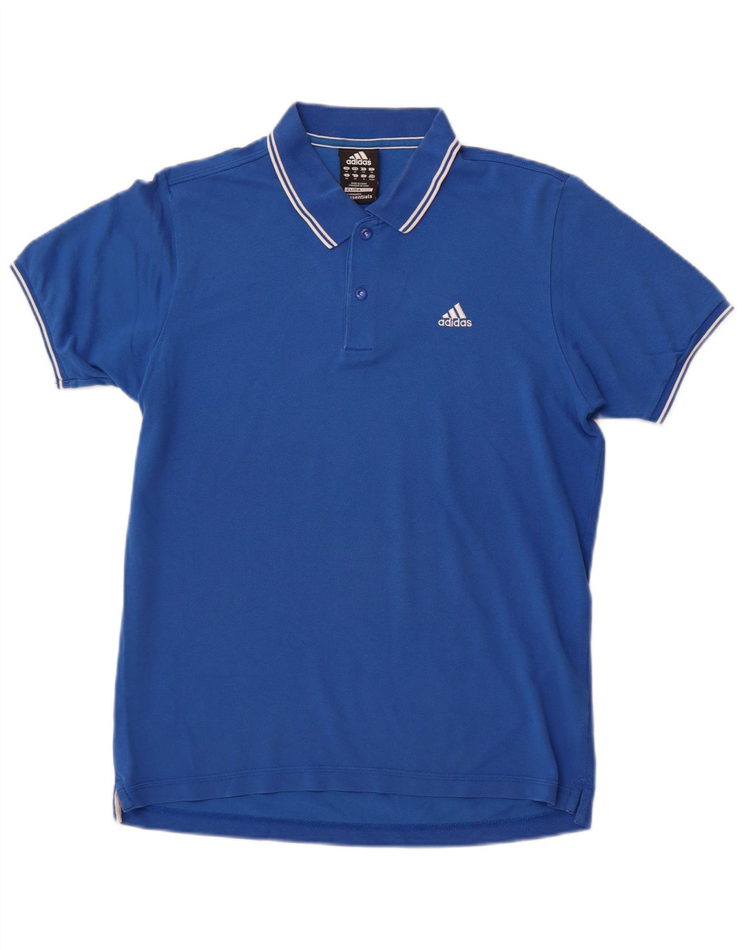 Męska koszulka polo ADIDAS Clima 365, średnia niebieska, bawełniana