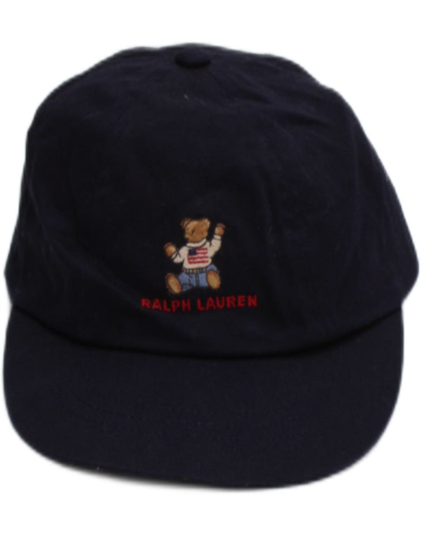 Chłopięca czapka z daszkiem Ralph Lauren z grafiką, jeden rozmiar, granatowa, bawełniana