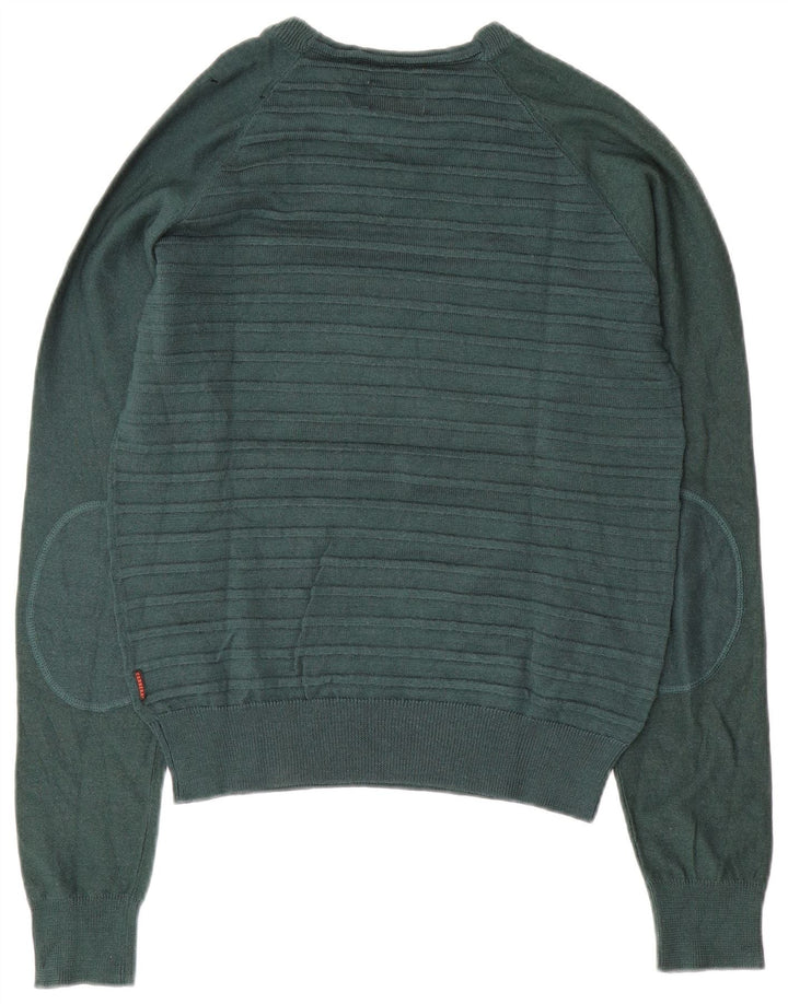 Damski sweter CARRERA z dekoltem w łódkę UK 14 w średnie zielone paski