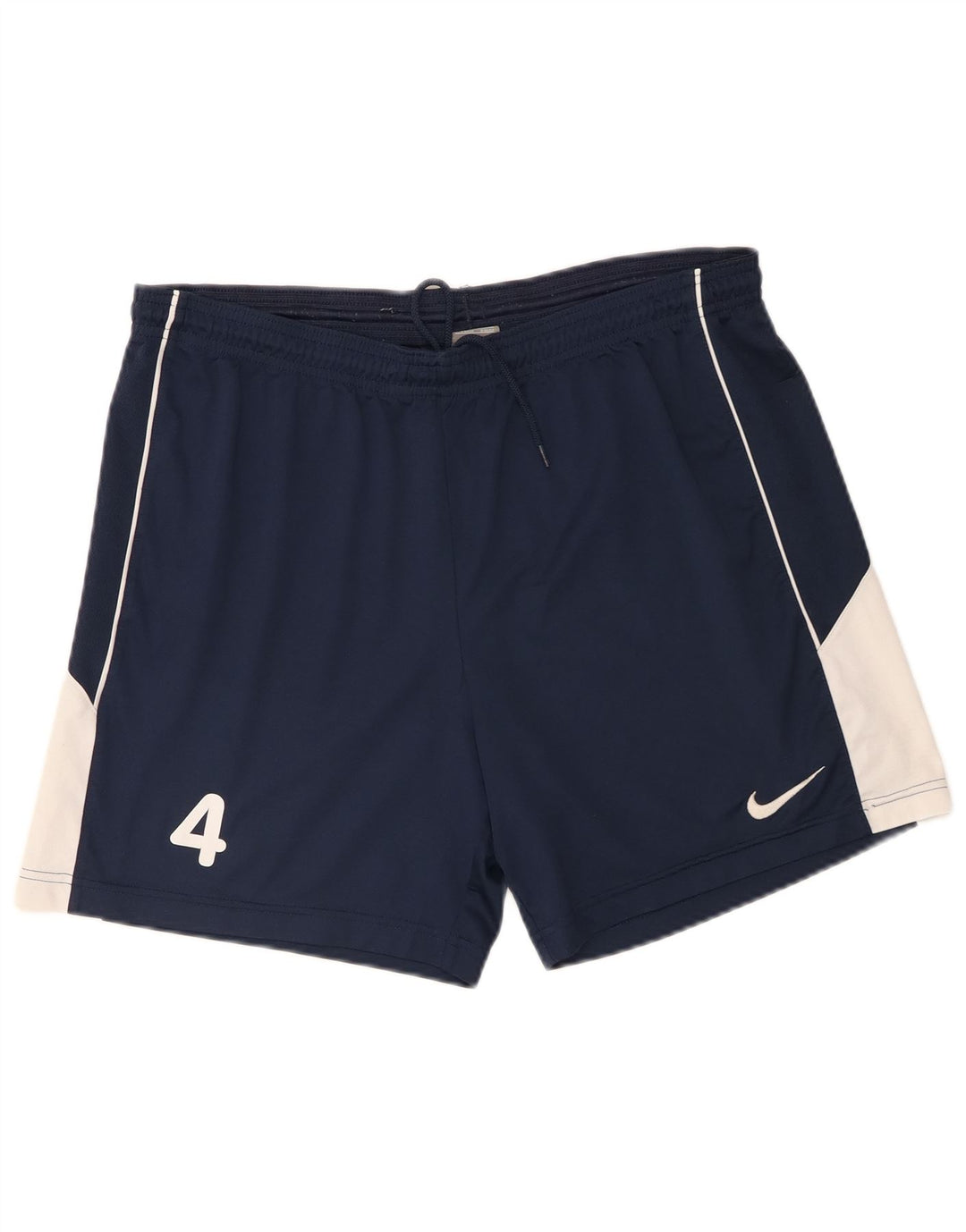 Męskie spodenki sportowe Nike, duże, granatowe, z blokami kolorów, poliestrowe