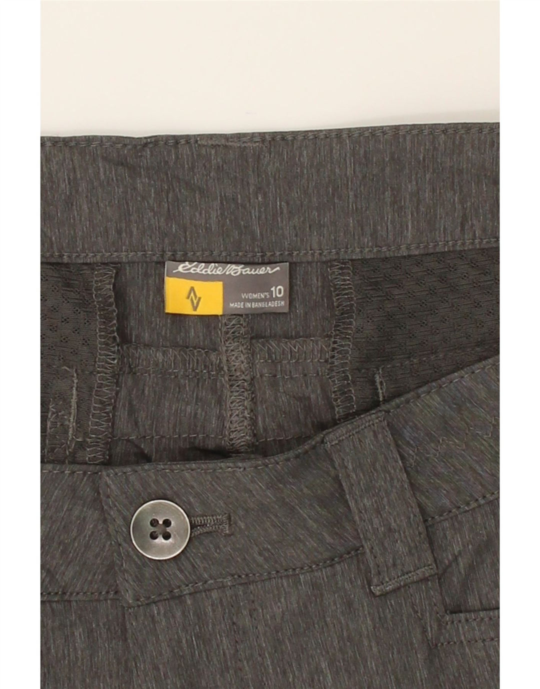EDDIE BAUER Womens Casual Shorts US 10 Large W32  Grey Nylon Vintage Eddie Bauer and Second-Hand Eddie Bauer from Messina Hembry 