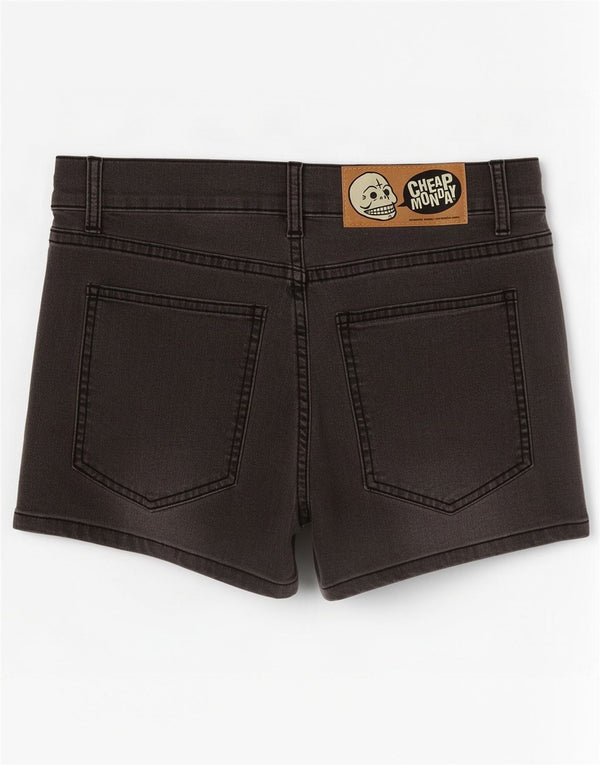 Tanie damskie spodenki jeansowe Monday W30, średnioszare, bawełniane