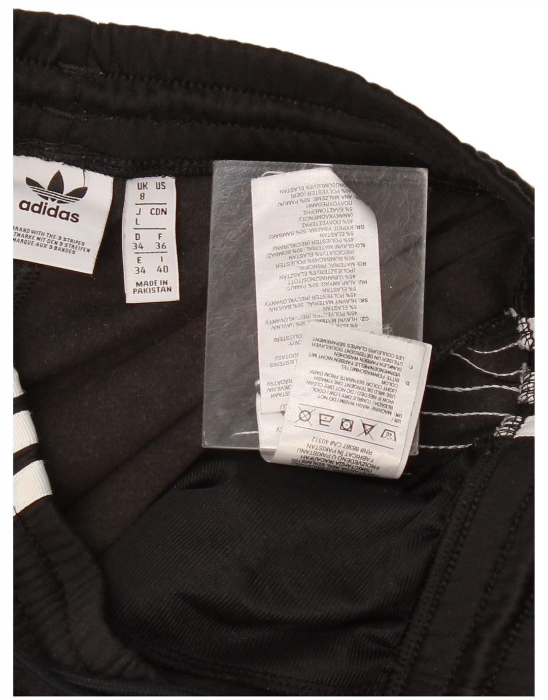 Damskie spodnie dresowe Adidas UK 8, małe, czarne, bawełniane