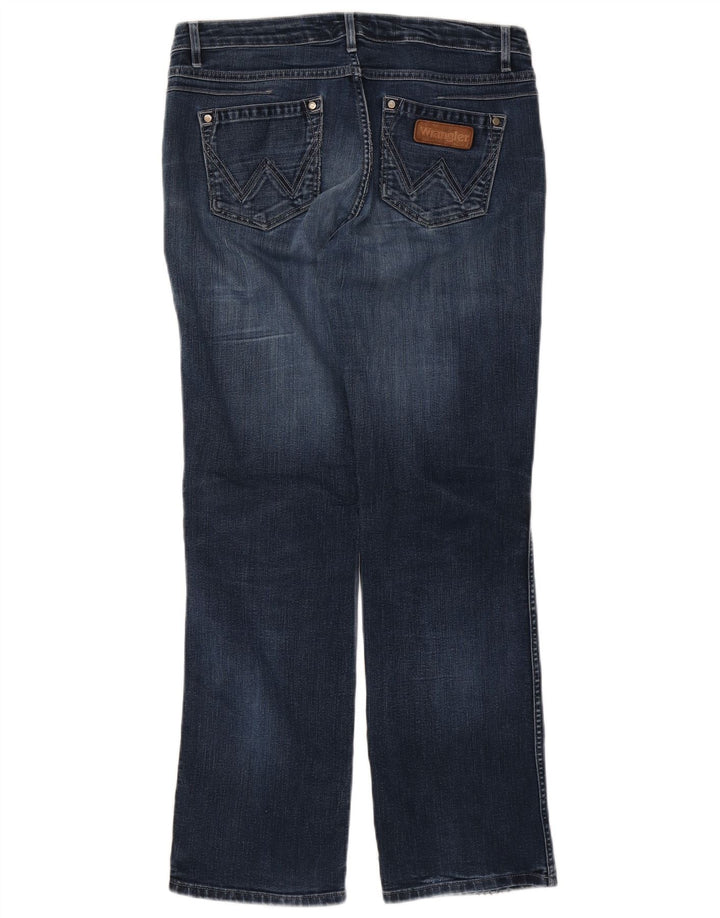 Damskie jeansy Wrangler Sara Straight W32 L32 Niebieskie bawełniane