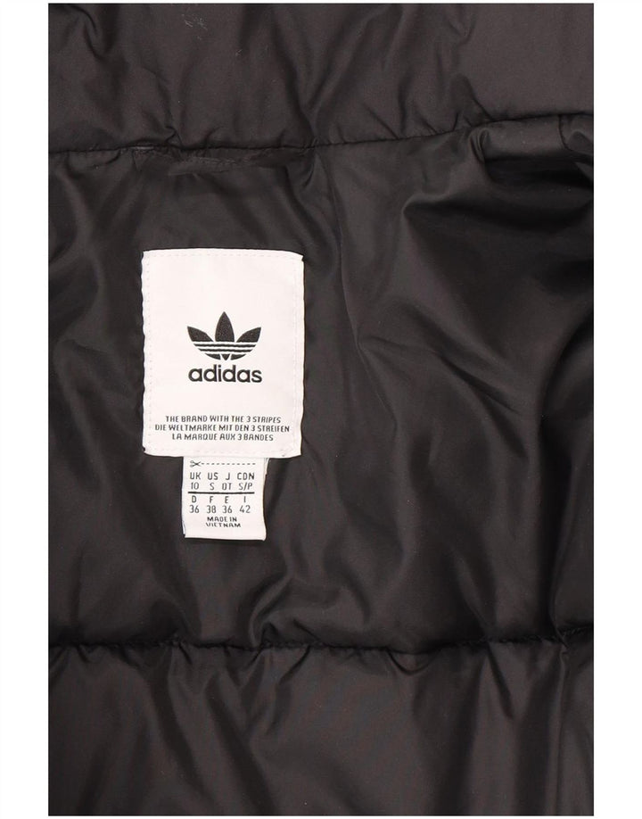 Damska kurtka ponadgabarytowa Adidas UK 10, mała, czarna, poliester