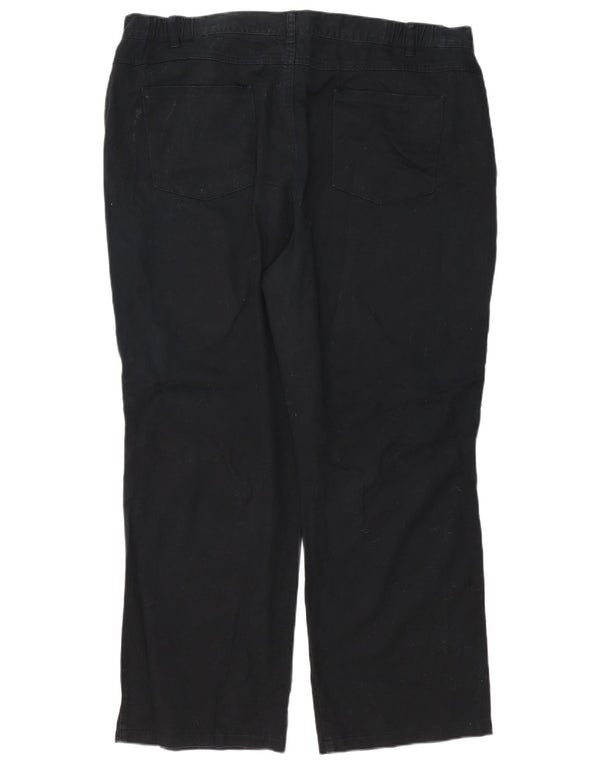 Marks & Spencer Damskie proste spodnie codzienne UK 22 3XL W42 L29 Czarne