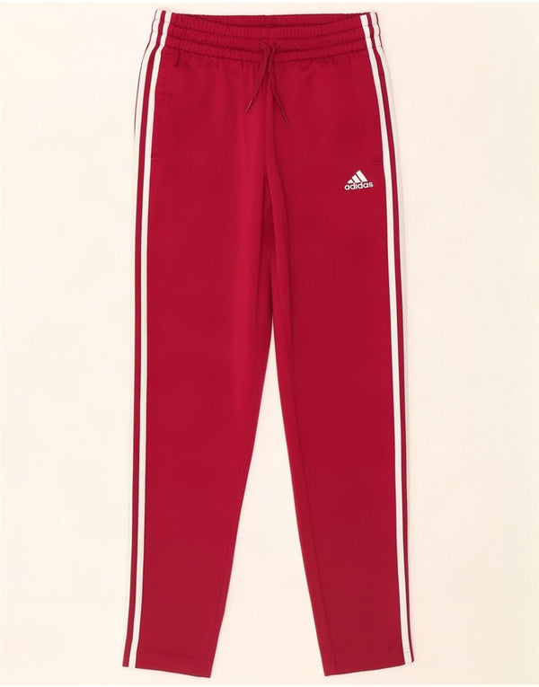 Damskie spodnie dresowe Adidas UK 8/10, małe, czerwone, poliestrowe