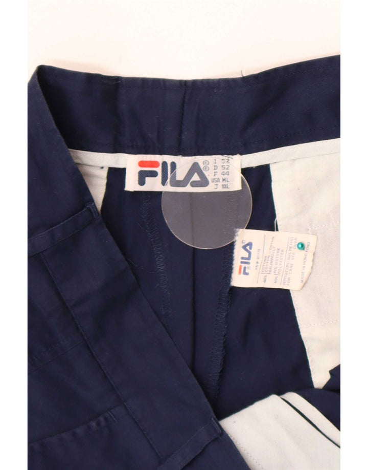 Damskie spodenki Chino Fila W34, duże, granatowe, bawełniane