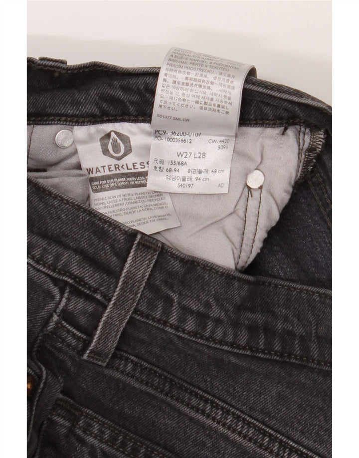 Damskie jeansy Levi's 501 Straight W27 L28 Szara bawełna