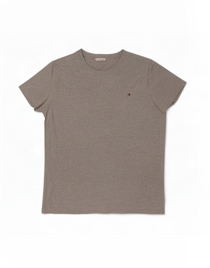 T-shirt męski Tommy Hilfiger Top średnioszary, bawełniany