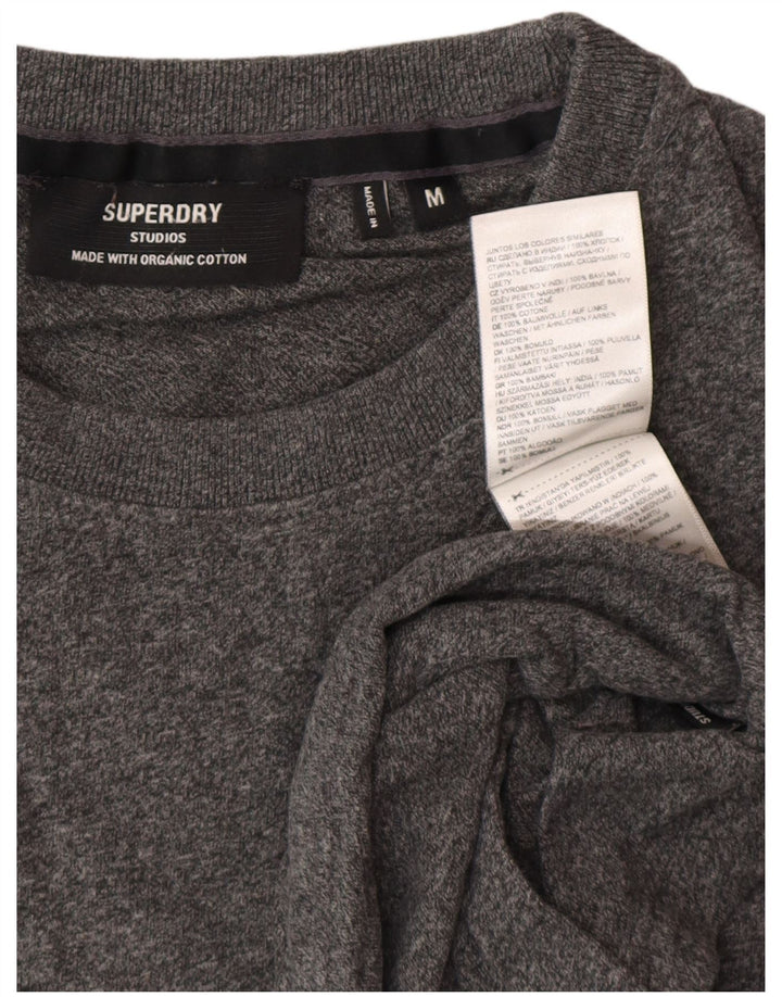 T-shirt męski Superdry, bawełniany, średnioszary