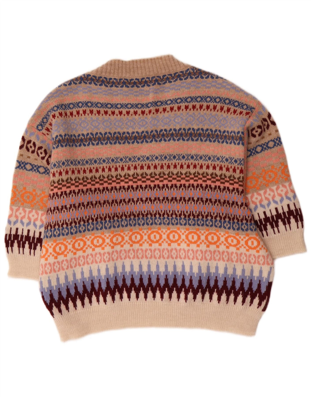 Damski sweter Max Mara Weekend z dekoltem w kształcie litery V, UK 18 XL, wielokolorowy