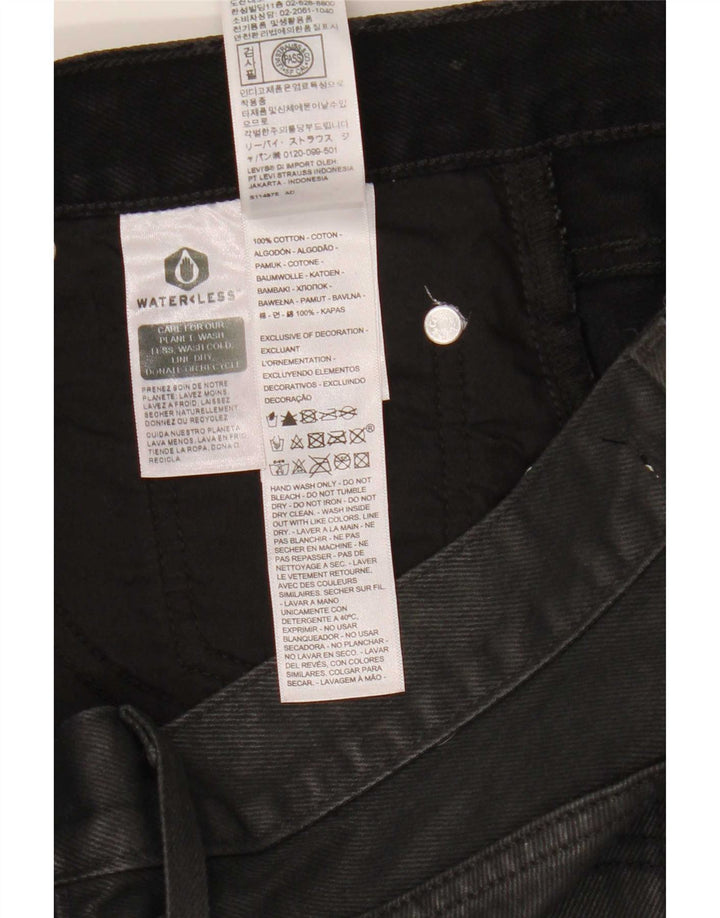 Damska mini spódniczka jeansowa Levi's W27 mała czarna bawełniana