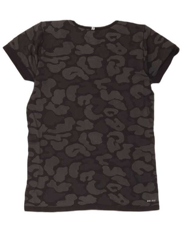 Damska koszulka Nike Dri Fit Top UK 14, duży, czarny kamuflaż
