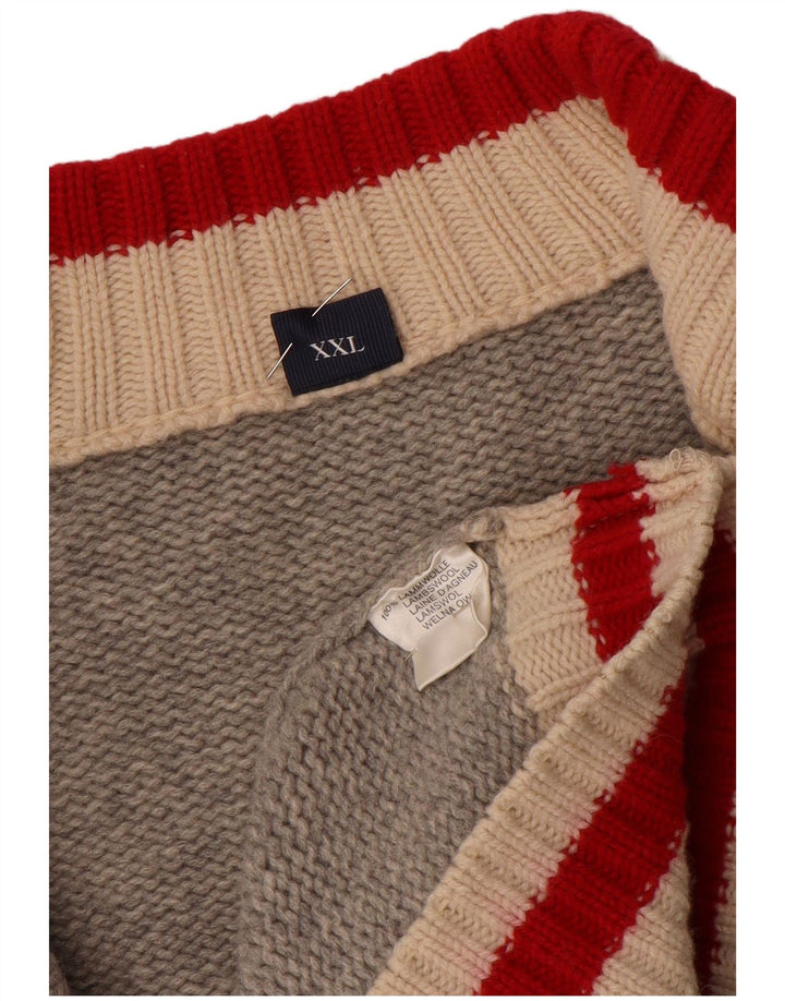 Męski sweter kardigan MC NEAL 2XL Szara wełna