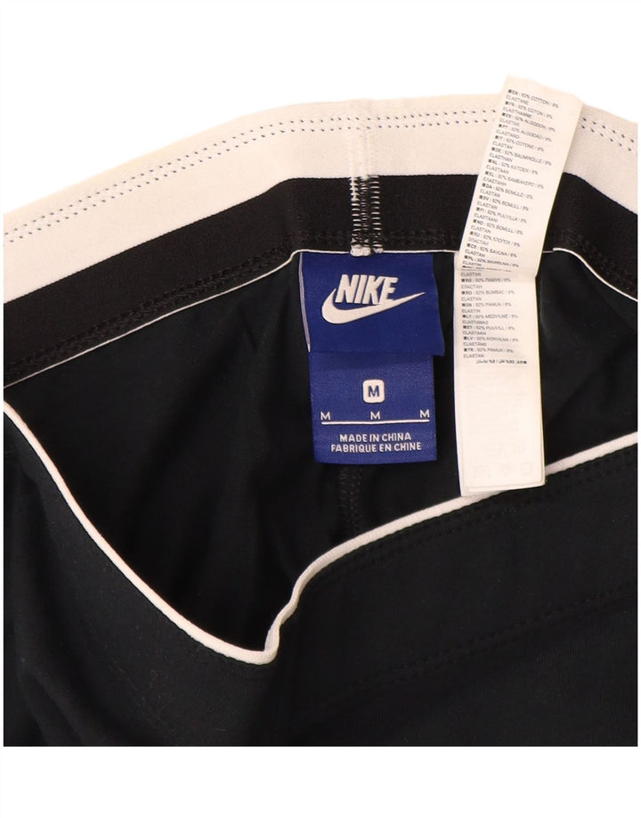 Damskie legginsy Nike Graphic UK 12, średnie czarne, bawełniane