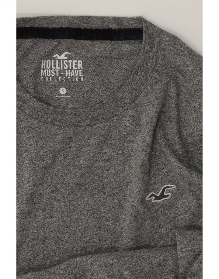 T-shirt męski Hollister, mały, szary, nakrapiany