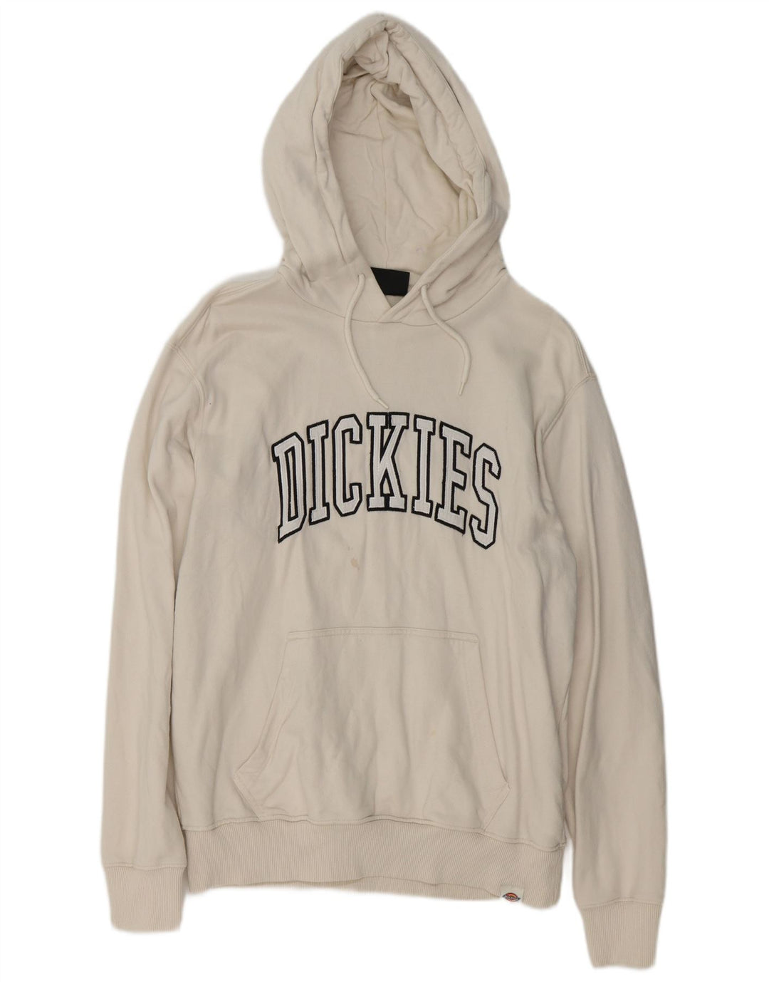 Męski sweter z kapturem Dickies z grafiką, duży, z białej bawełny