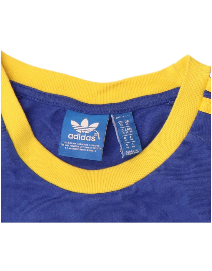 T-shirt męski ADIDAS Top, średni, granatowy, bawełniany