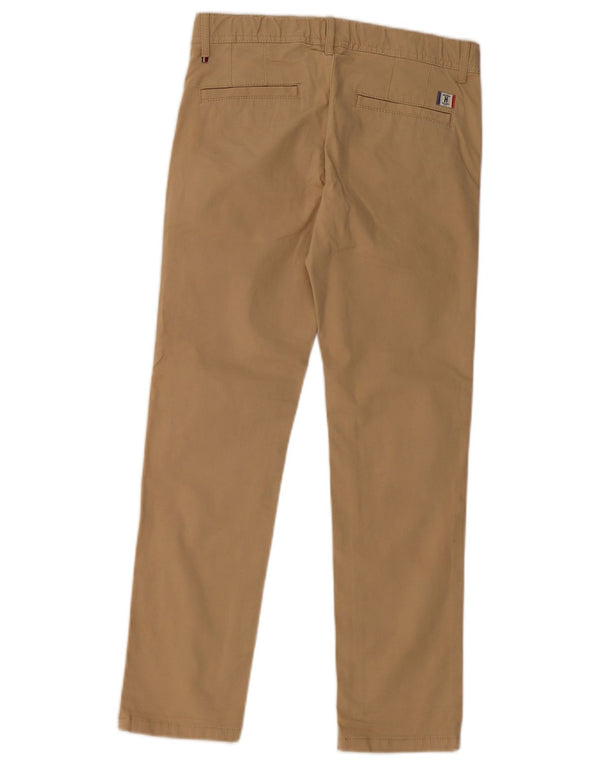 TOMMY HILFIGER Wąskie spodnie chino chłopięce 9-10 lat W26 L25 beżowa bawełna