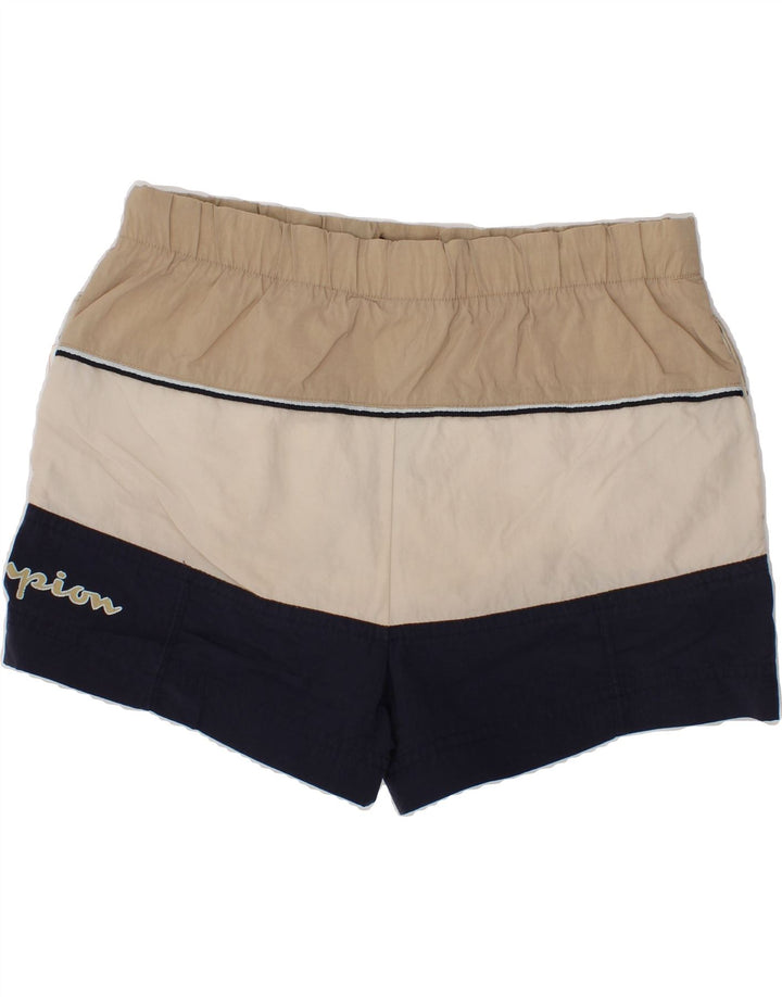 CHAMPION Boys Graphic Sport Shorts 7-8 Years Multicoloured Colourblock Vintage Champion and Second-Hand Champion from Messina Hembry 