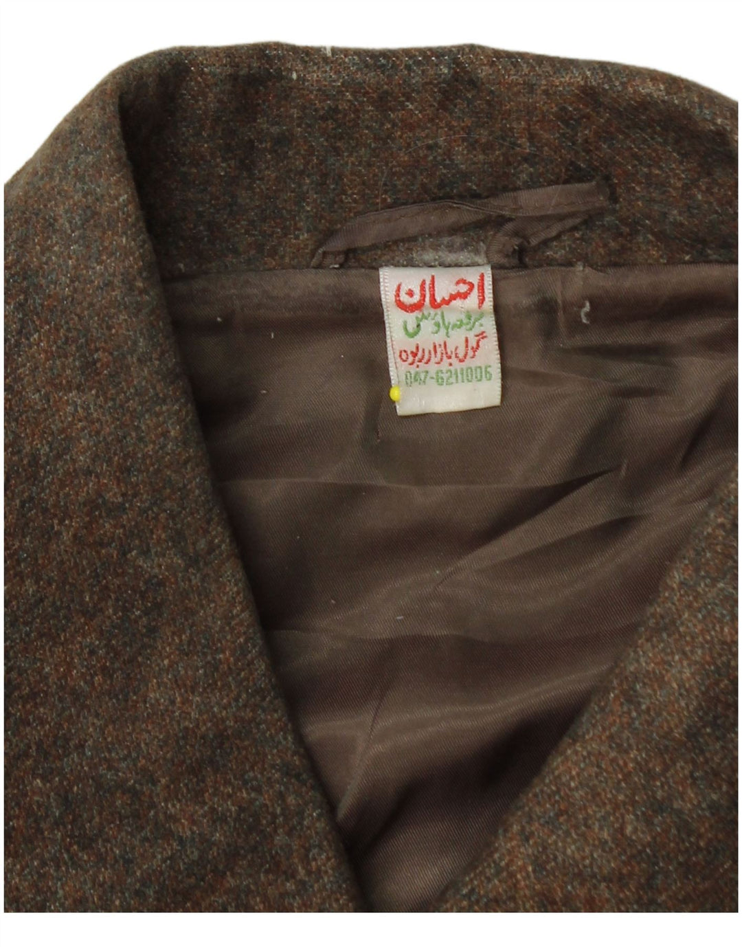 Vintage damski płaszcz UK 14 średni brąz