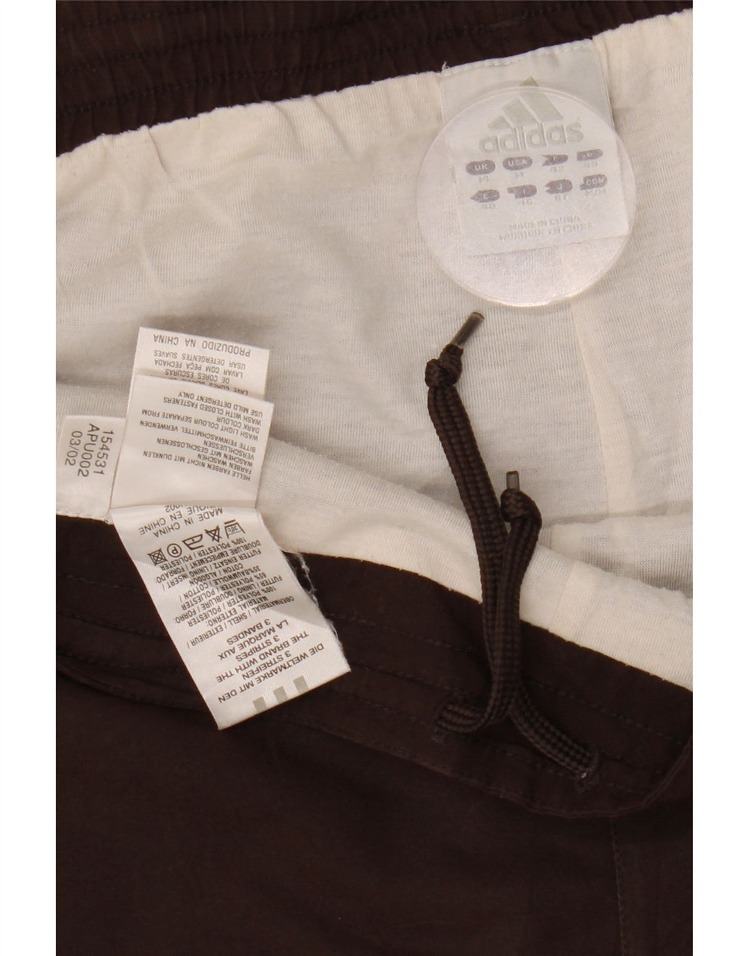 Damskie spodnie dresowe ADIDAS UK 14 Średni brązowy poliester