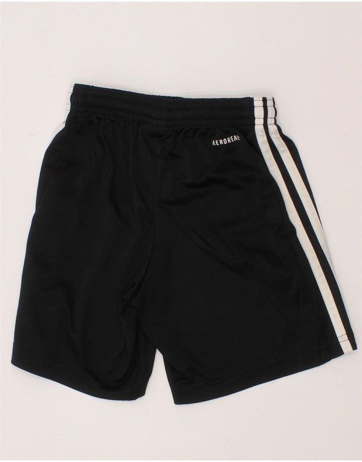 ADIDAS Boys Aeroready Sport Shorts 7-8 Years Black Polyester Vintage Adidas and Second-Hand Adidas from Messina Hembry 