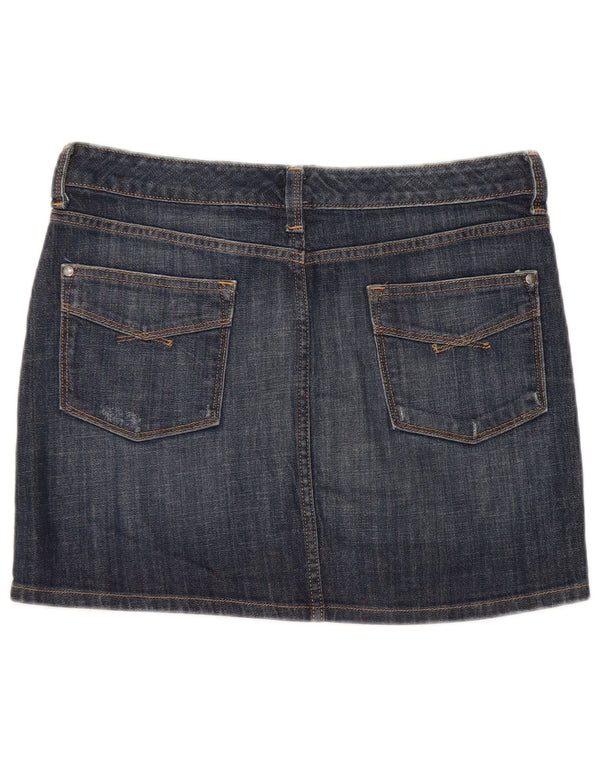 Damska mini spódniczka dżinsowa Gap UK 12 Medium W32 Granatowa bawełna