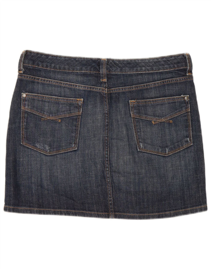 Damska mini spódniczka dżinsowa Gap UK 12 Medium W32 Granatowa bawełna