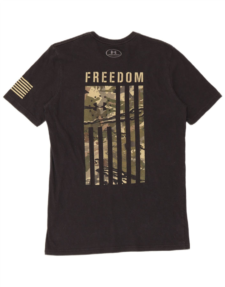 Męski t-shirt z grafiką UNDER ARMOUR Heat Gear, mały, czarny