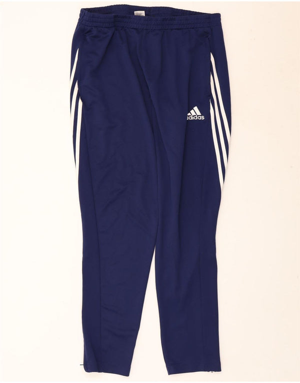 Męskie spodnie dresowe ADIDAS Climalite XL, granatowe, poliestrowe