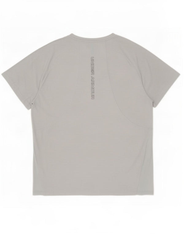 Męski t-shirt Under Armour Heat Gear Graphic Top 2XL w szare prążki