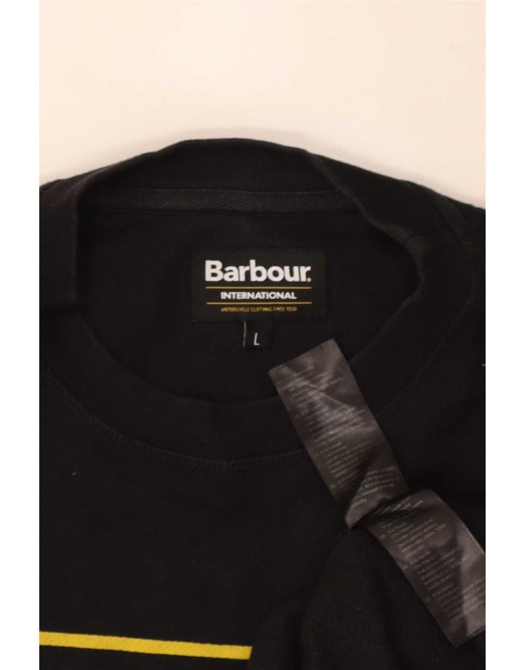 Męska bluza z grafiką Barbour, duża, czarna, bawełniana