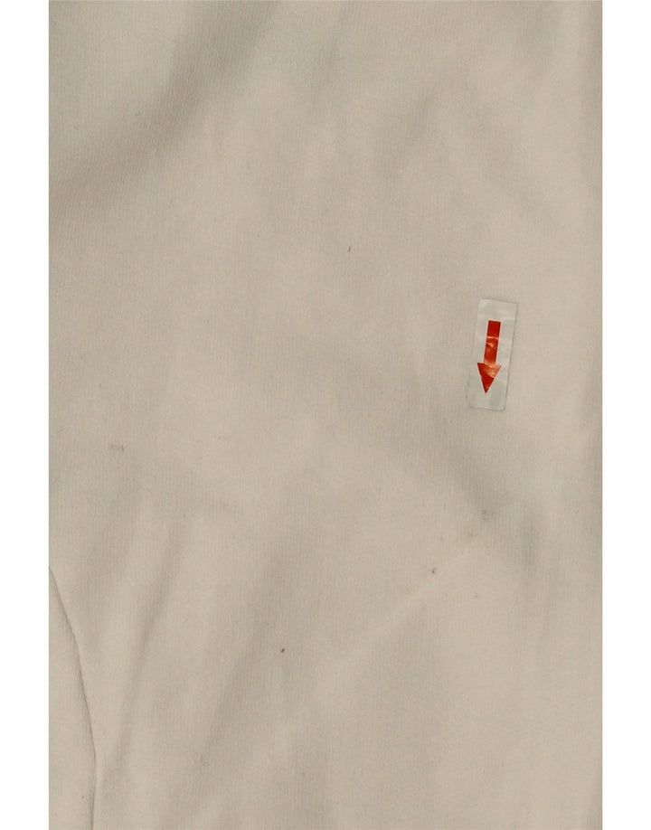 Damska bluza dresowa Adidas UK 12 Średnia biała bawełna