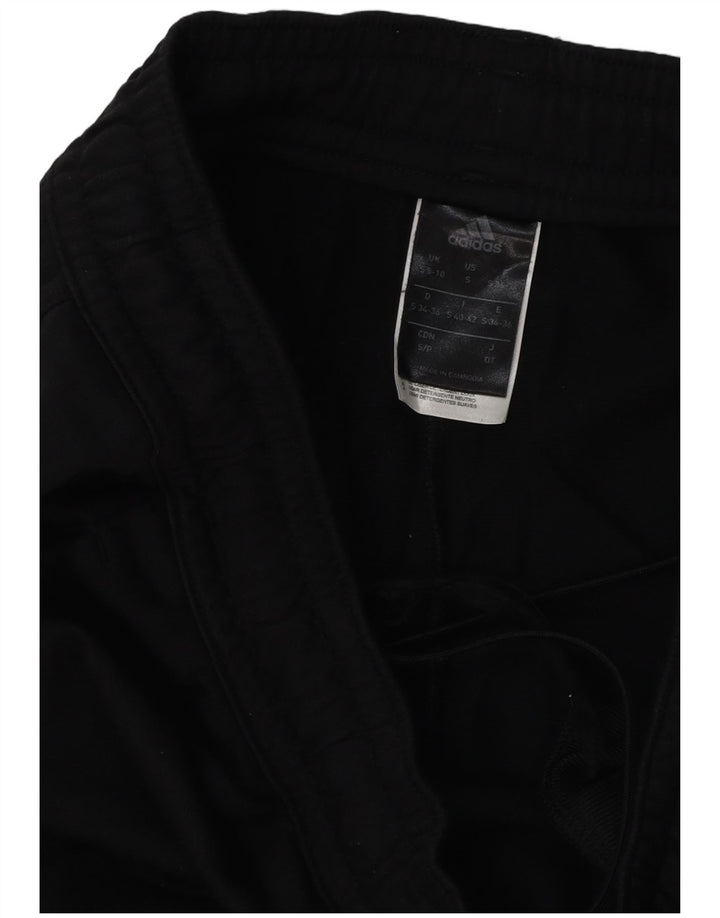 Damskie spodnie dresowe Adidas UK 8/10, małe, czarne, poliestrowe
