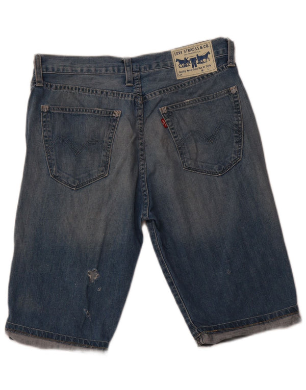 Męskie spodenki jeansowe LEVI'S W30 Średnioniebieskie, bawełniane