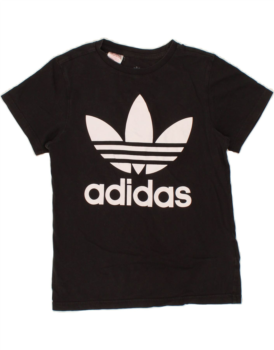ADIDAS Boys Graphic T-Shirt Top 11-12 Years Black Vintage Adidas and Second-Hand Adidas from Messina Hembry 