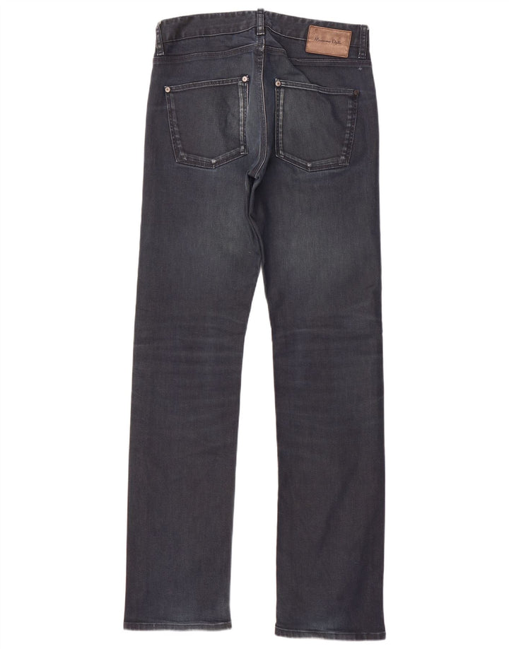 Męskie proste dżinsy Massimo Dutti EU 40 Medium W31 L34 Granatowa bawełna