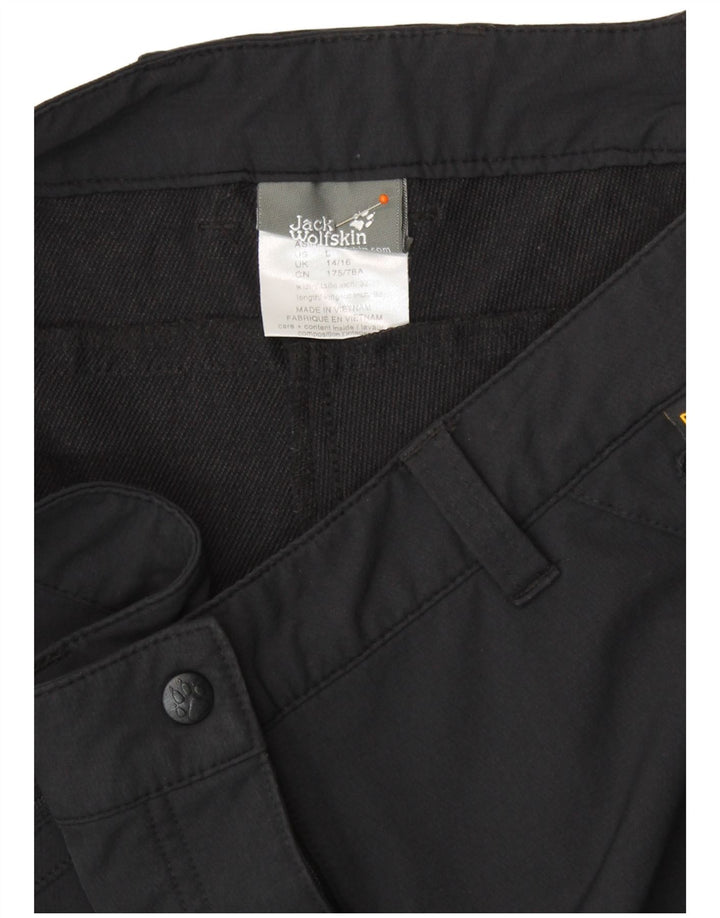Damskie spodnie turystyczne JACK WOLFSKIN UK 14/16 duże W34 L30 czarne