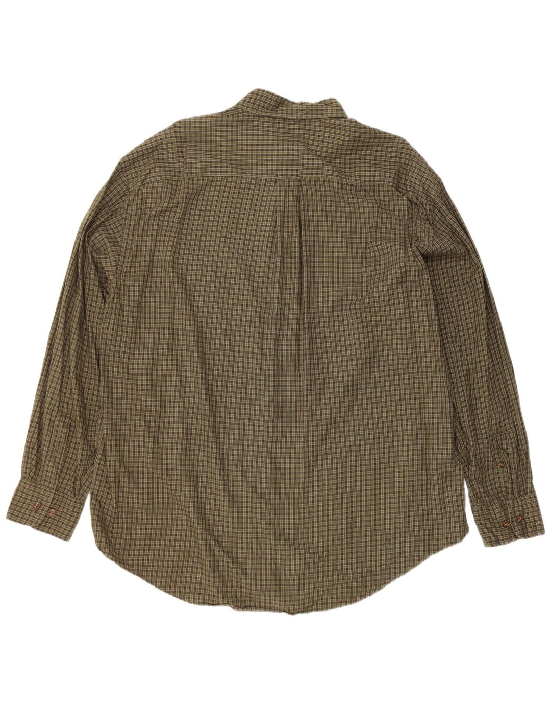 Męska koszula flanelowa Nautica XL, khaki, bawełniana krata