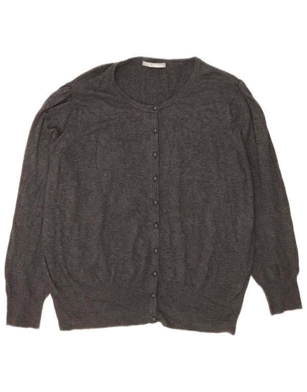Marks & Spencer Damski sweter kardigan UK 22 3XL Szara wiskoza