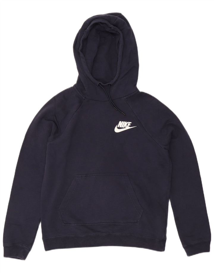 Męski sweter z kapturem NIKE, mały, granatowy, bawełniany