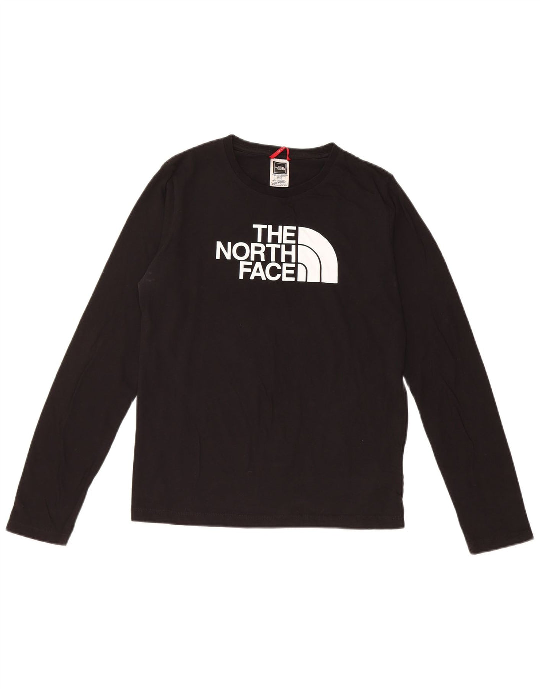 Dziewczęcy top z grafiką THE NORTH FACE z długim rękawem, 14-15 lat XL, czarny, bawełniany