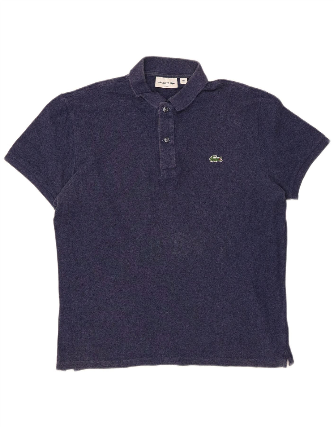 Męska koszulka polo LACOSTE Slim Fit, rozmiar 5, duża, granatowa, bawełniana