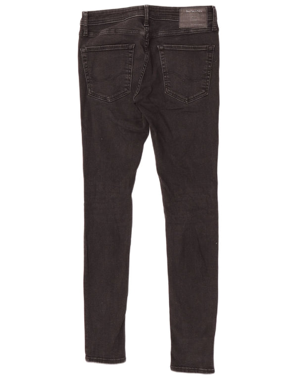 Męskie jeansy obcisłe Jack & Jones W30 L32, czarne, bawełniane