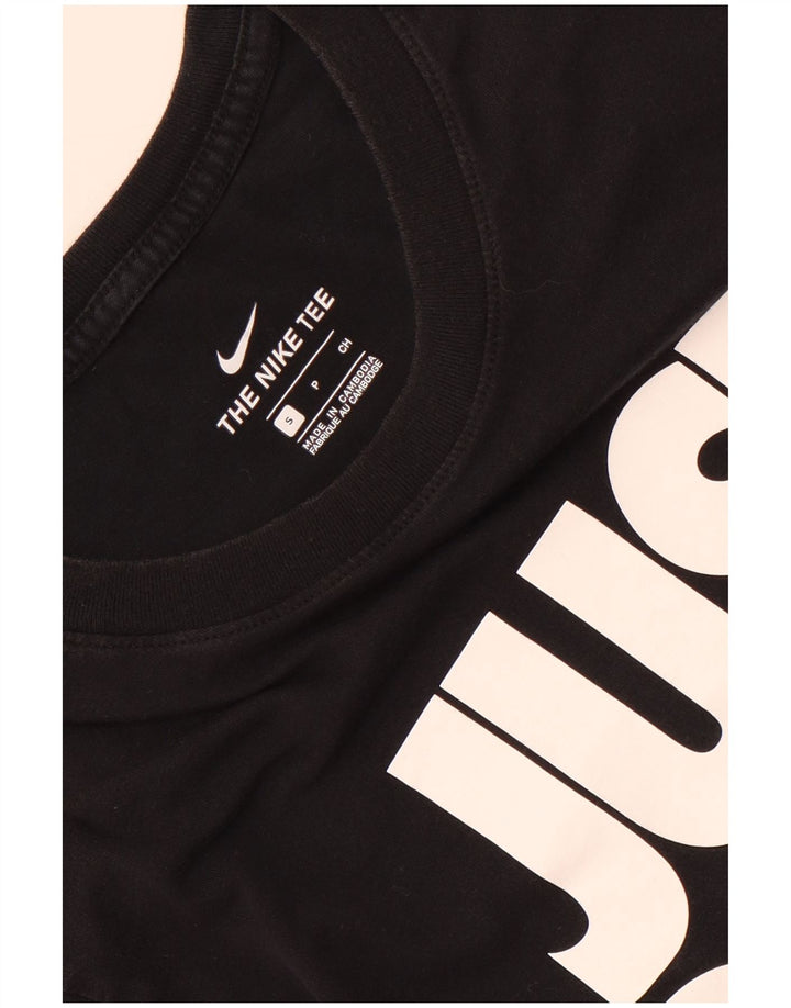 Męski T-shirt z grafiką Nike, mały, czarny