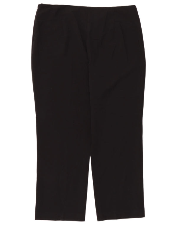 Marks & Spencer Damskie proste spodnie codzienne UK 16 duże W36 L28 czarne
