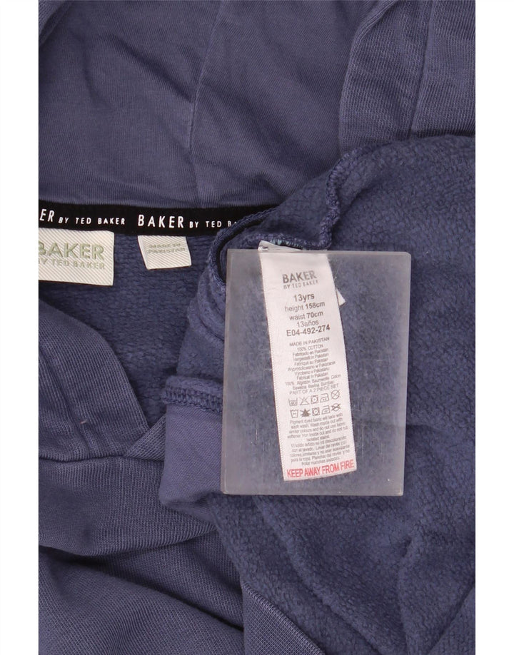 Chłopięcy sweter z kapturem i grafiką Ted Baker 12-13 lat, niebieski, bawełniany