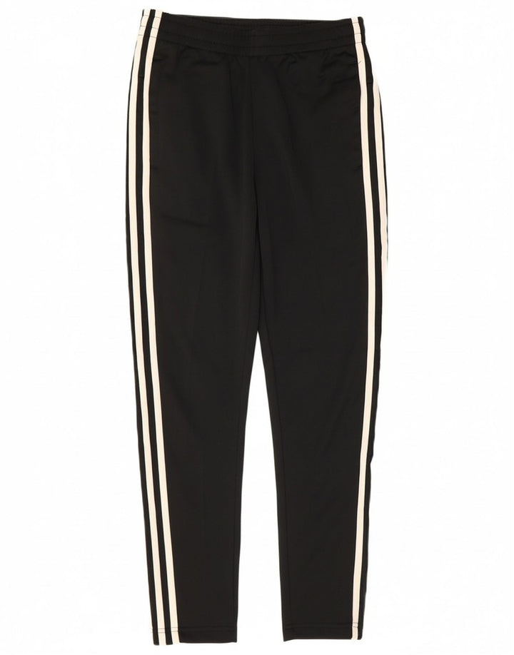 ADIDAS Boys Tracksuit Trousers 11-12 Years  Black Polyester